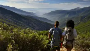 Photo of Happy Couple Hiking in Lake Arrowhead ca 2024
